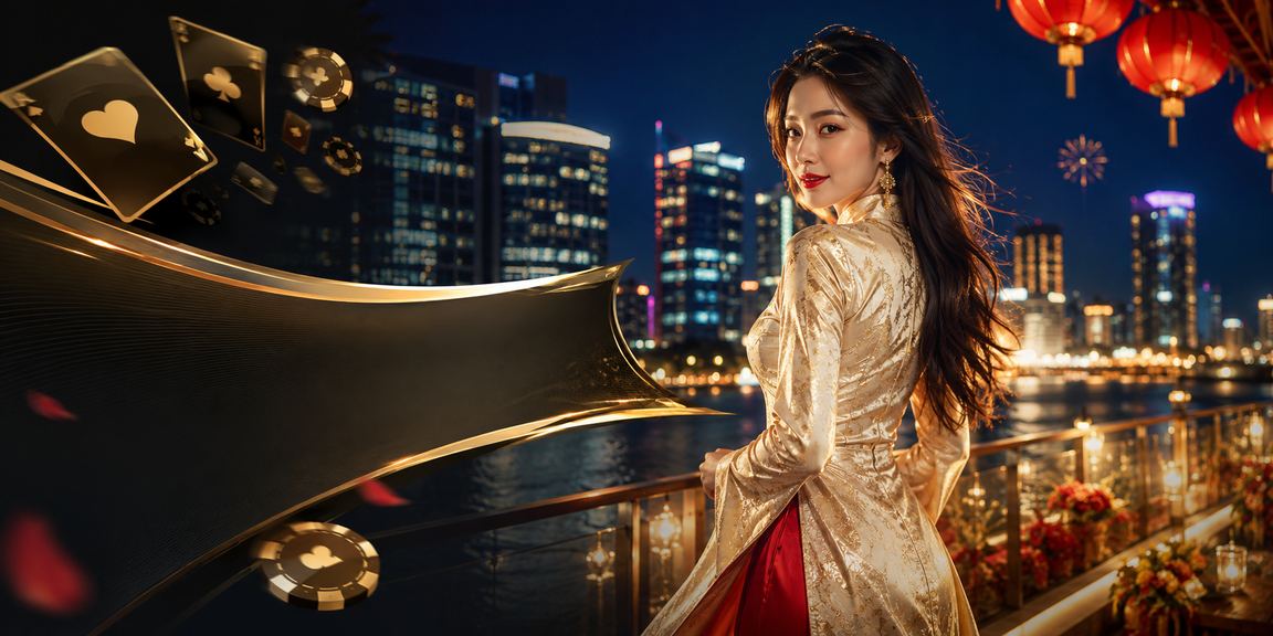 Người chơi bài tại Hà Nội trong trang phục áo dài truyền thống